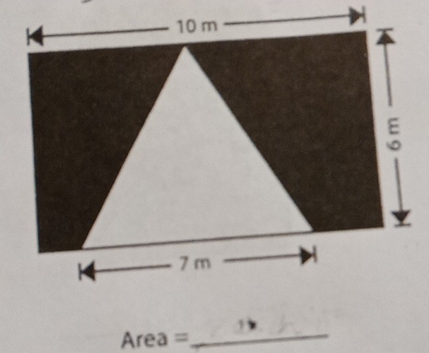 10 m
E
7 m H
Area= _