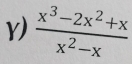  (x^3-2x^2+x)/x^2-x 