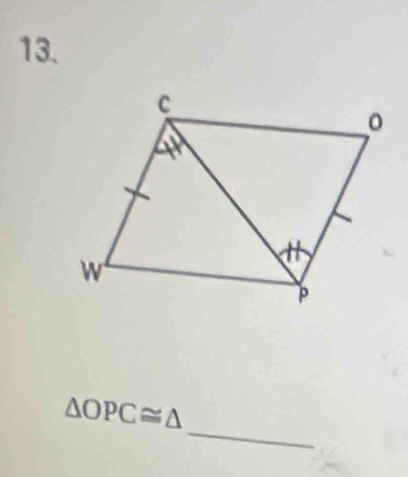 △ OPC≌ △