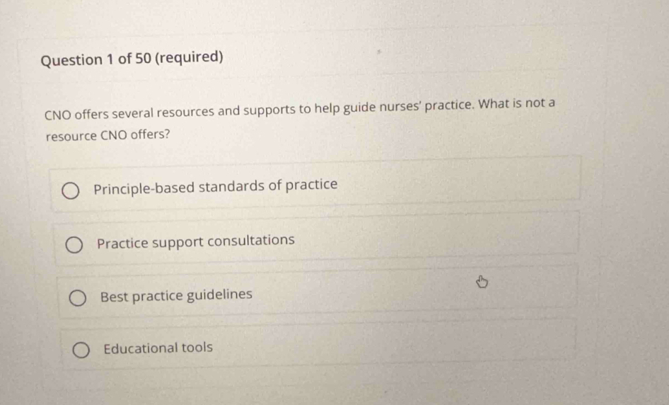 Solved: (required) CNO offers several resources and supports to help ...