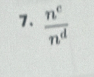  n^c/n^d 