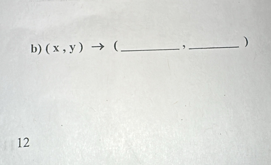 (x,y) (_ _) 
, 
12