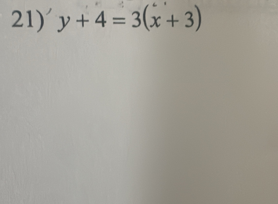 y+4=3(x+3)