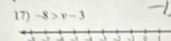 -8>v-3
- → → 0