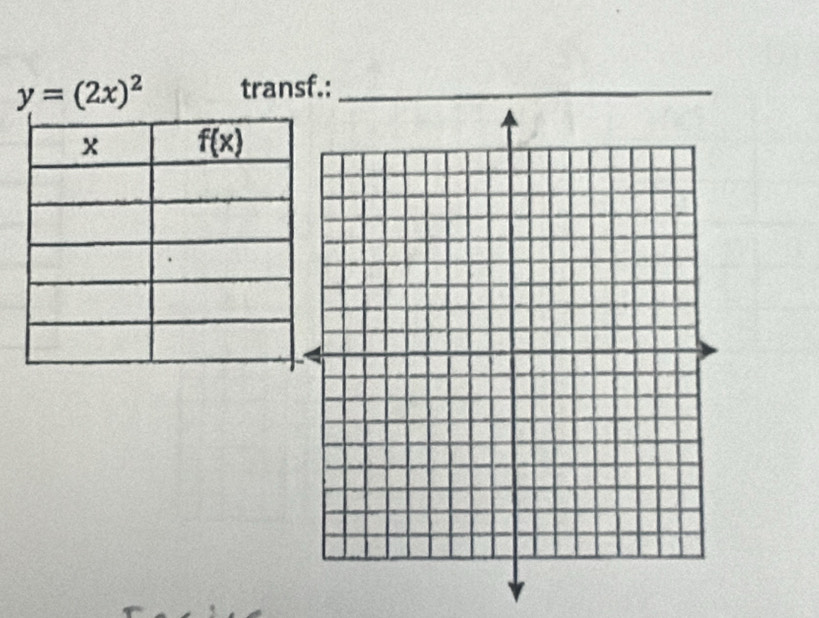 y=(2x)^2 transf.:_