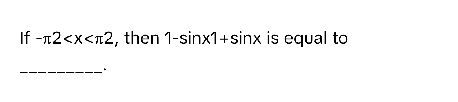 If -π2