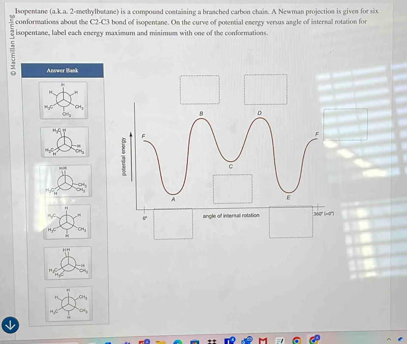 Solved: Isopentane (a.k.a. 2-methylbutane) is a compound containing a ...