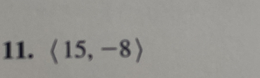 langle 15,-8rangle