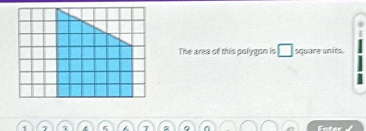 The area of this polygon is square units.