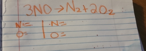 3NOto N_2+2O_2
N=1 · N=
0=1 - 0=