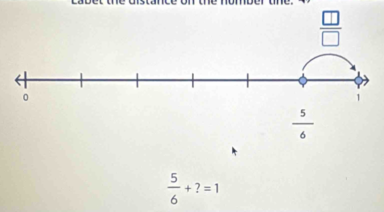  5/6 +?=1