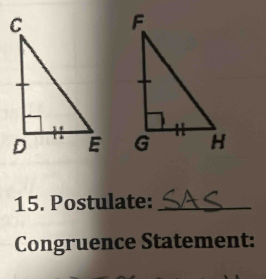 Postulate:_ 
Congruence Statement: