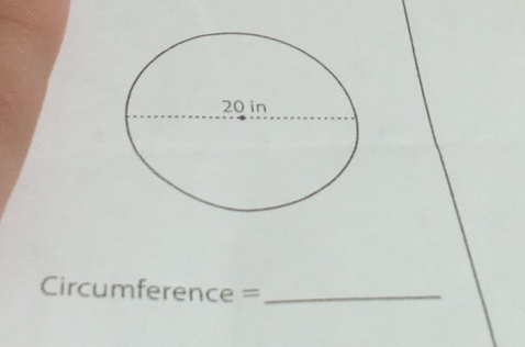 Circumference =_