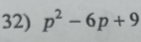 p^2-6p+9