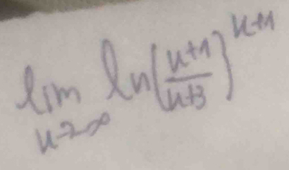 limlimits _xto ∈fty ln ( (x+1)/x+3 )^x-1