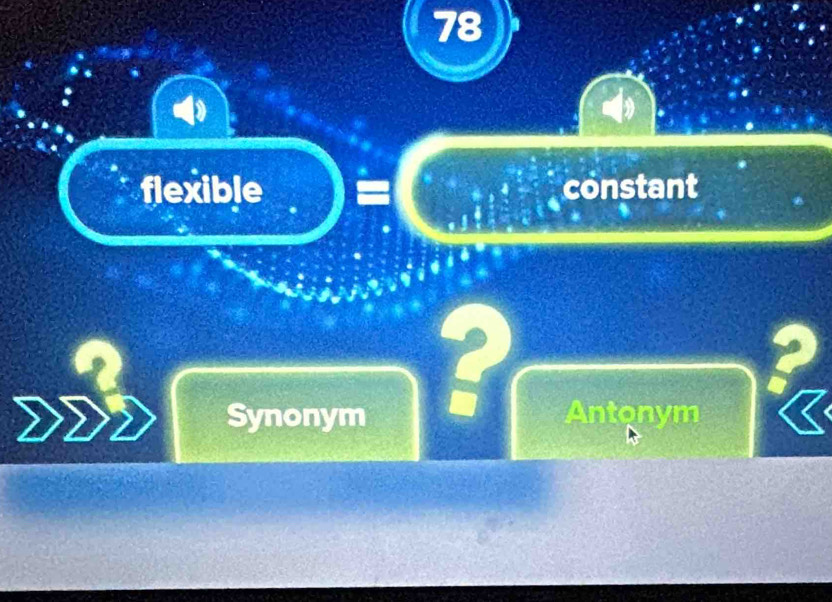 flexible constant
I
?
Synonym Antonym