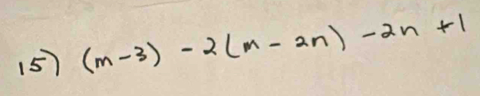 (m-3)-2(m-2n)-2n+1