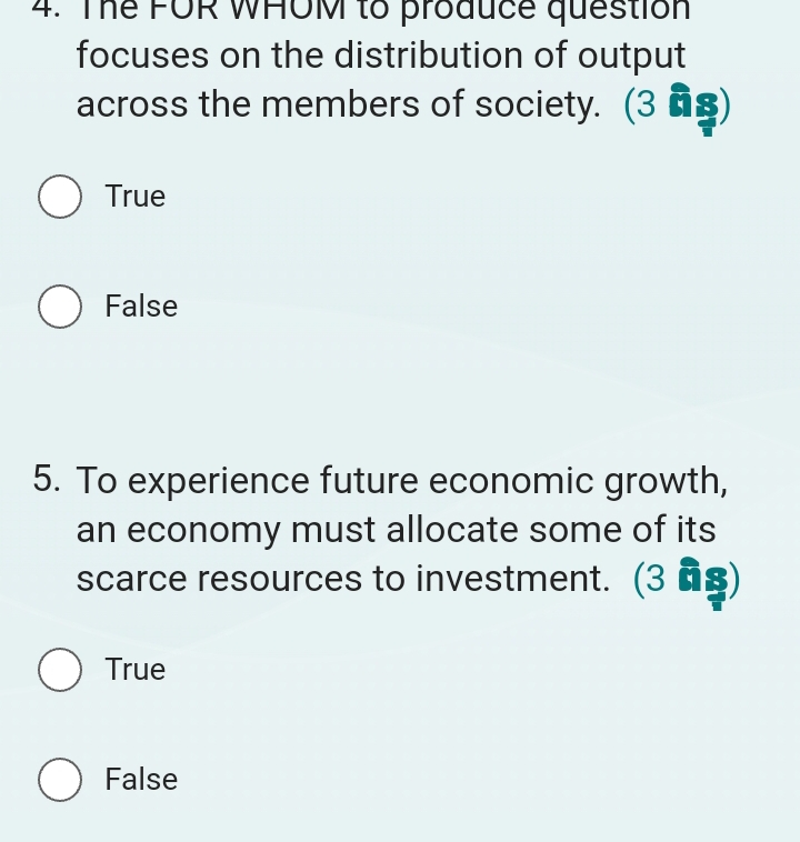 Solved: The FOR WHOM to produce question focuses on the distribution of ...