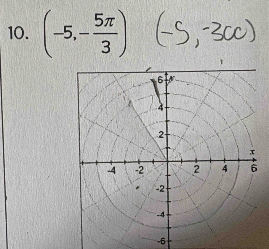 (-5,- 5π /3 )
-6