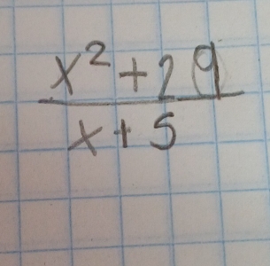  (x^2+29)/x+5 