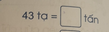 43+a=□ +6n