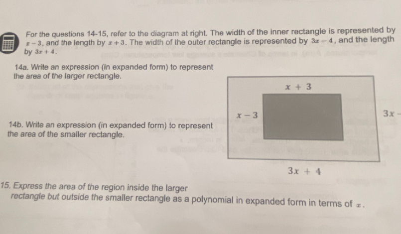 Solved: For the questions 14-15, refer to the diagram at right. The ...