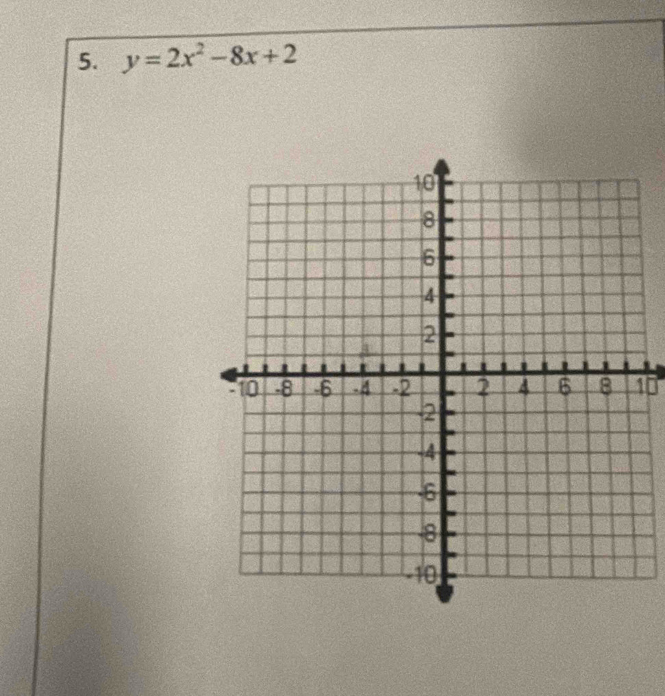 y=2x^2-8x+2
10