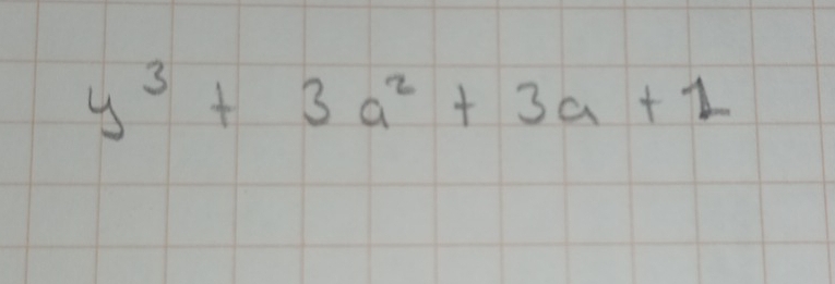 y^3+3a^2+3a+1