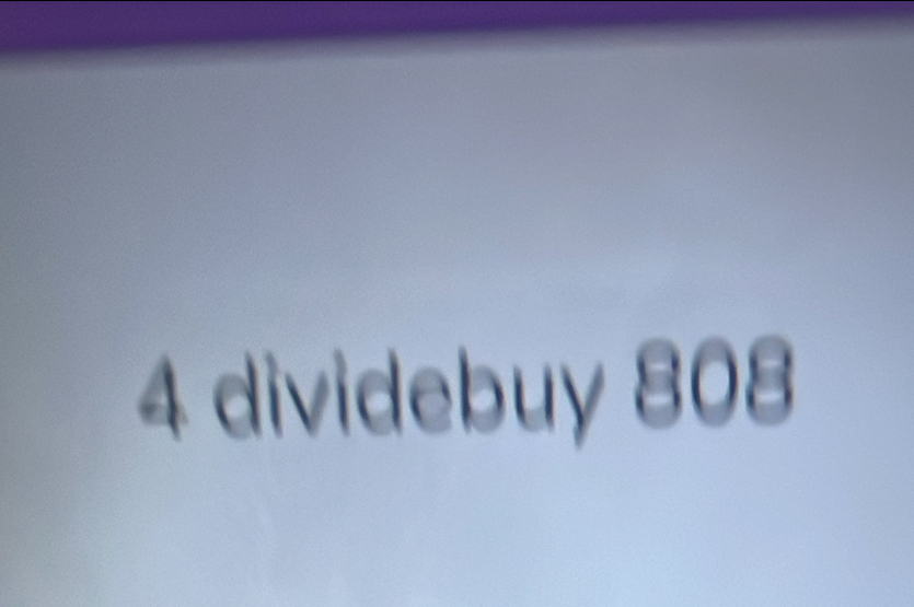 dividebuy 808