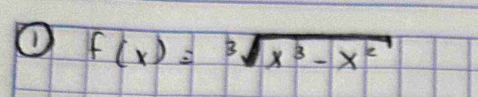 f(x)=sqrt[3](x^3-x^2)