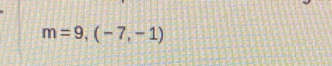 m=9,(-7,-1)