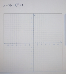 y=3(x-4)^2+3