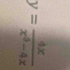 y= 4x/x^5-4x 