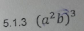 (a^2b)^3