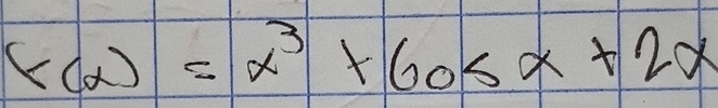 F(x)=x^3+605x+2x