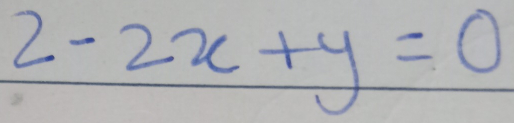 2-2x+y=0