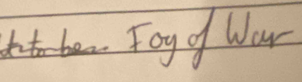 Foy of Wow