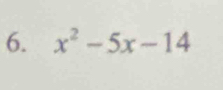 x^2-5x-14