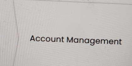 Account Management