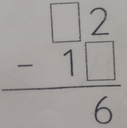 frac beginarrayr □ 2 -1□ endarray 6
