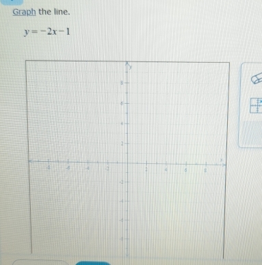 Graph the line.
y=-2x-1