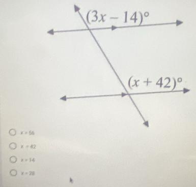 x=56
x=42
x=14
x=28