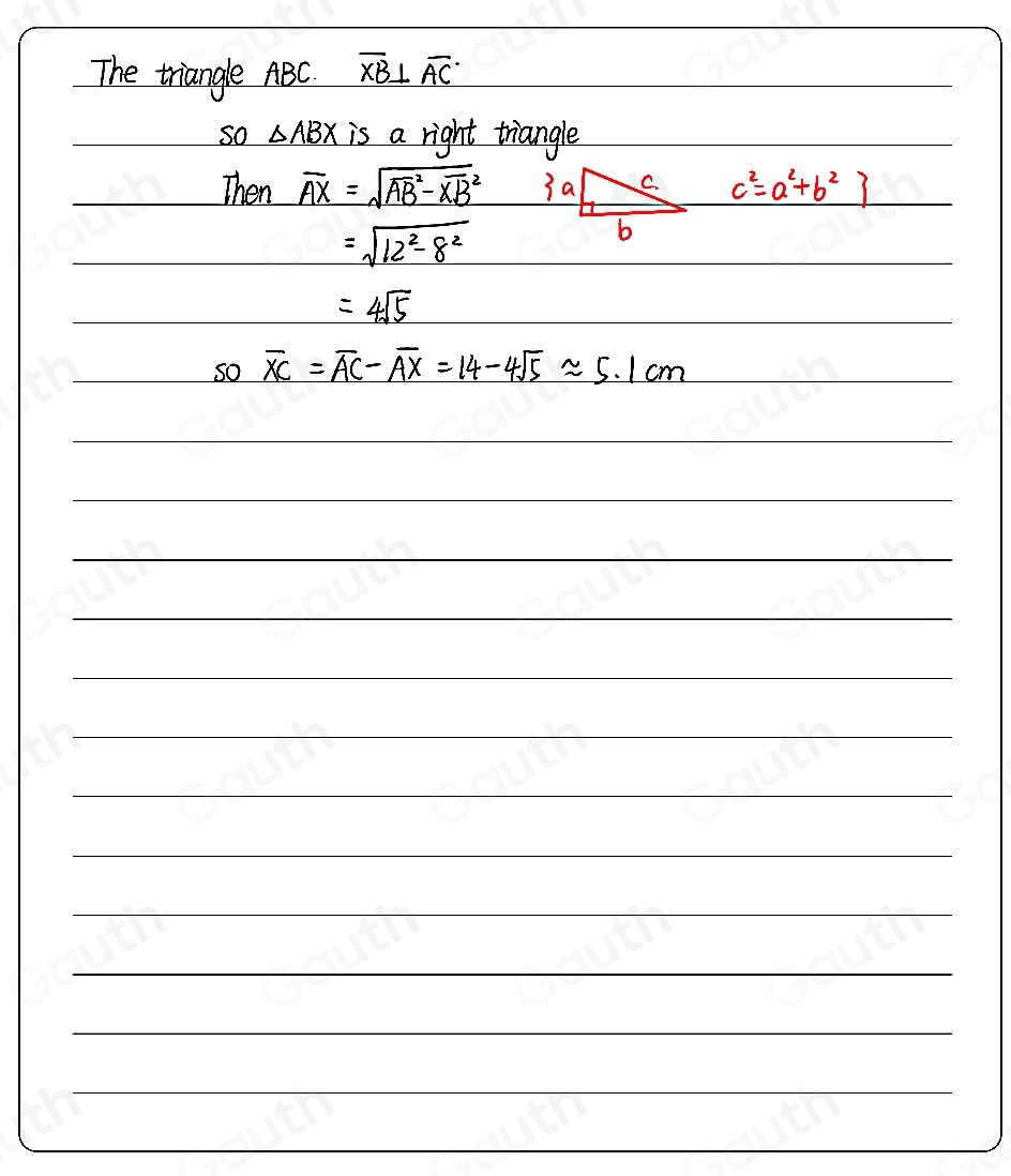 Solved: ABCsim DEF Find the length of overline XC to the nearest tenth ...
