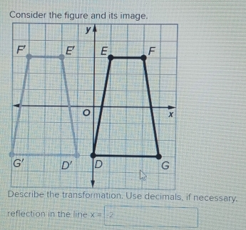 reflection in the line x= -2