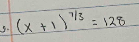 (x+1)^7/3=128