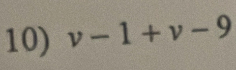 v-1+v-9