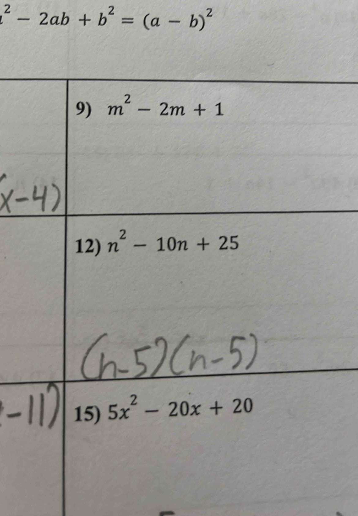 ^2-2ab+b^2=(a-b)^2