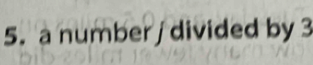 a number ∫ divided by 3