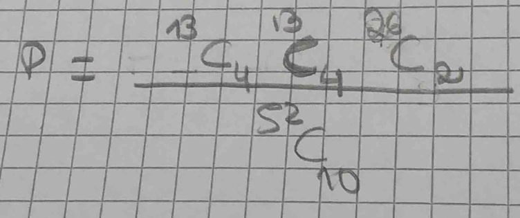 P=frac frac _C_4C_4^((20)C_2)^52C_(10)^(20)^^52C_(10)^2