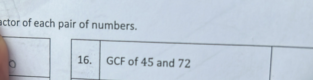 actor of each pair of numbers.